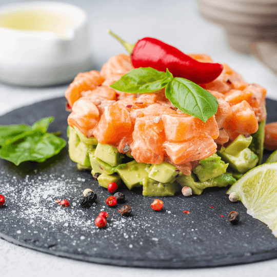ELEVATED SMOKED SALMON ROYAL FILLET WITH AVOCADO TARTARE