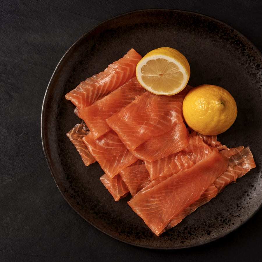 Large Un-Sliced Side of Goldstein Smoked Salmon (approx 1.3-1.5kg) - Oily - KOSHER FOR PASSOVER